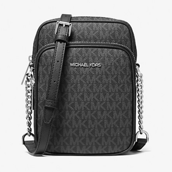MICHAEL Michael Kors Handbags - Michael Kors Jet Set Travel Medium Logo Crossbody Bag